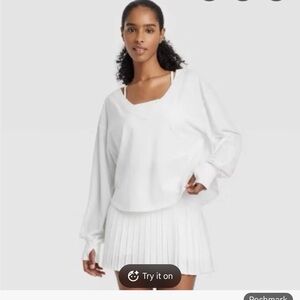 JOYLAB  V-Neck Long Sleeve Top